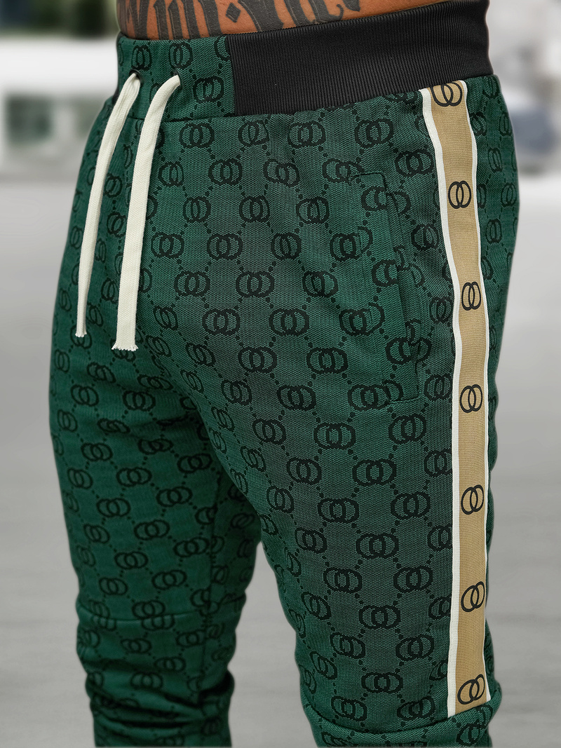 Férfi melegítő együttes zöld OZONEE O/FF5110AB