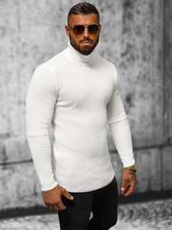 Férfi Pulóver Ecru OZONEE L/2467Z