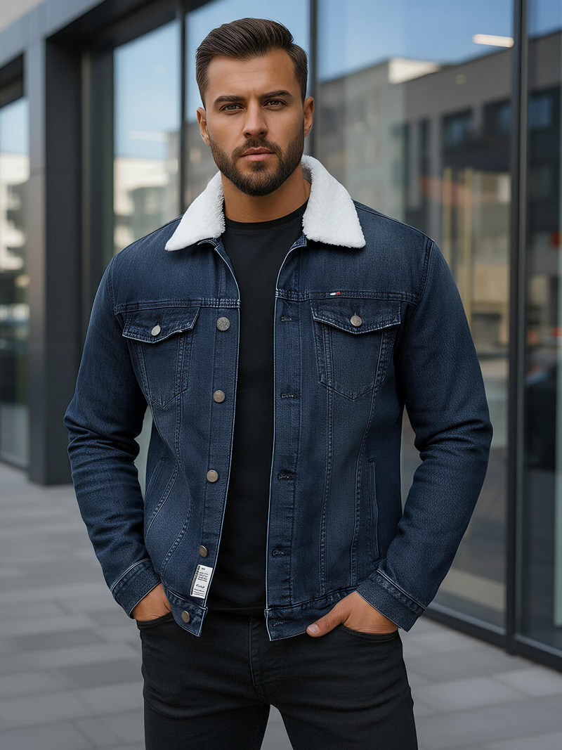 Férfi farmer dzseki SHERPA gránát OZONEE NB/MJ517BSZ