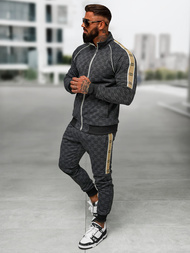 Férfi melegítő együttes fekete OZONEE O/FF5110AB