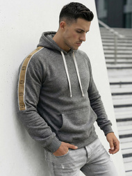 Férfi kapucnis felső grafit OZONEE JS/8B1730/5Z