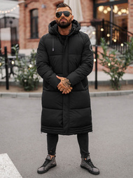 Férfi téli kabát fekete OZONEE JS/19M1290/392