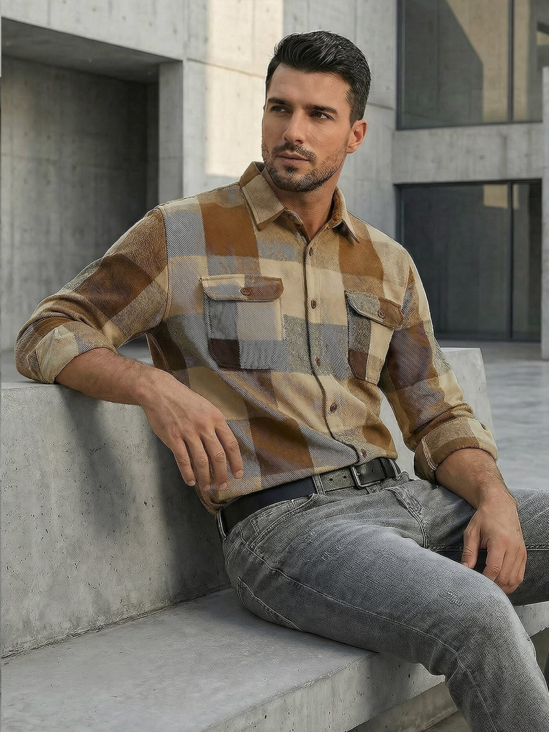 Férfi Ing Camel OZONEE NB/MC728KZ