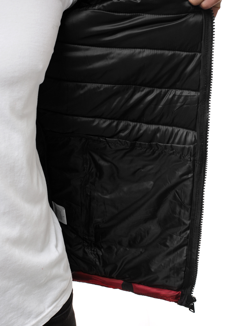 Férfi átmeneti kabát piros-terepmintás OZONEE JS/SM80Z