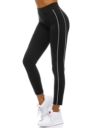 Női leggings Fekete-zöld OZONEE O/82335