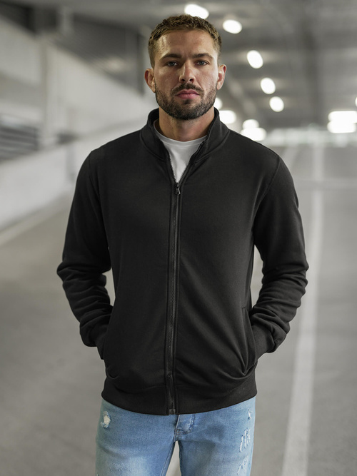 Férfi Pulóver Fekete OZONEE JS/2002Z