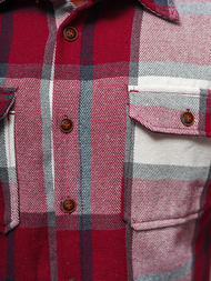 Férfi Ing Bordó OZONEE NB/MC727R