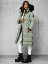 Női téli kabát mentol OZONEE O/W377