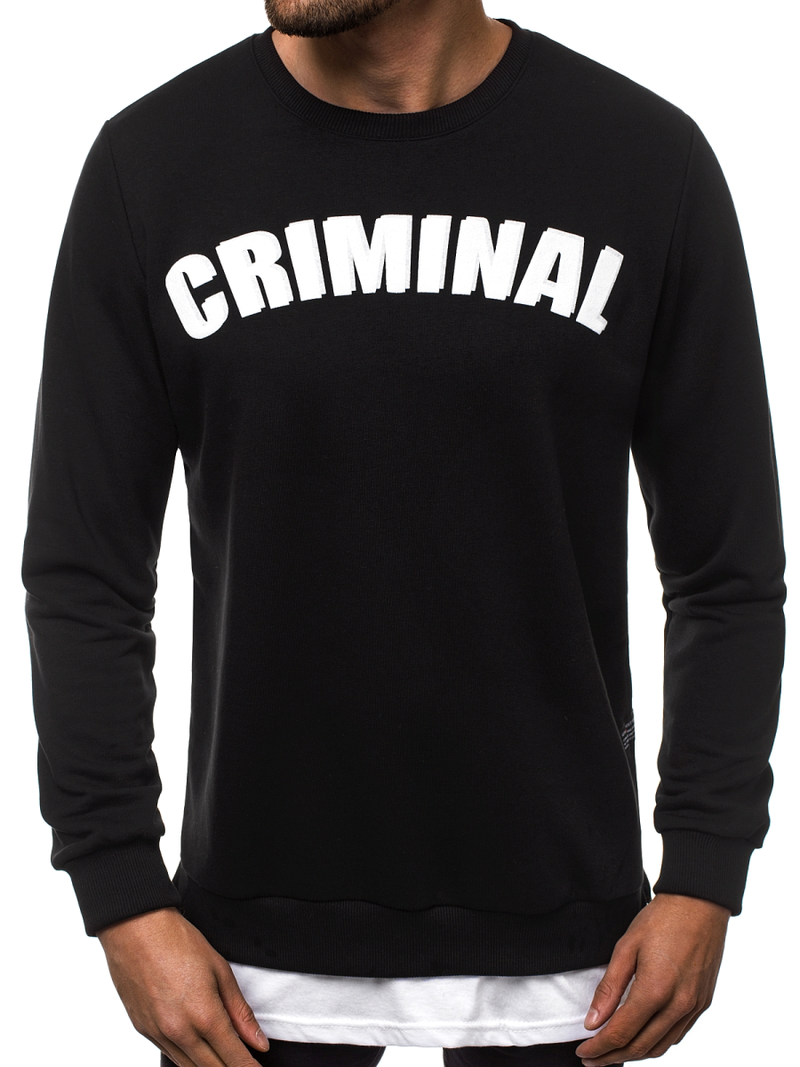 Férfi melegítő felső Fekete OZONEE O/11113