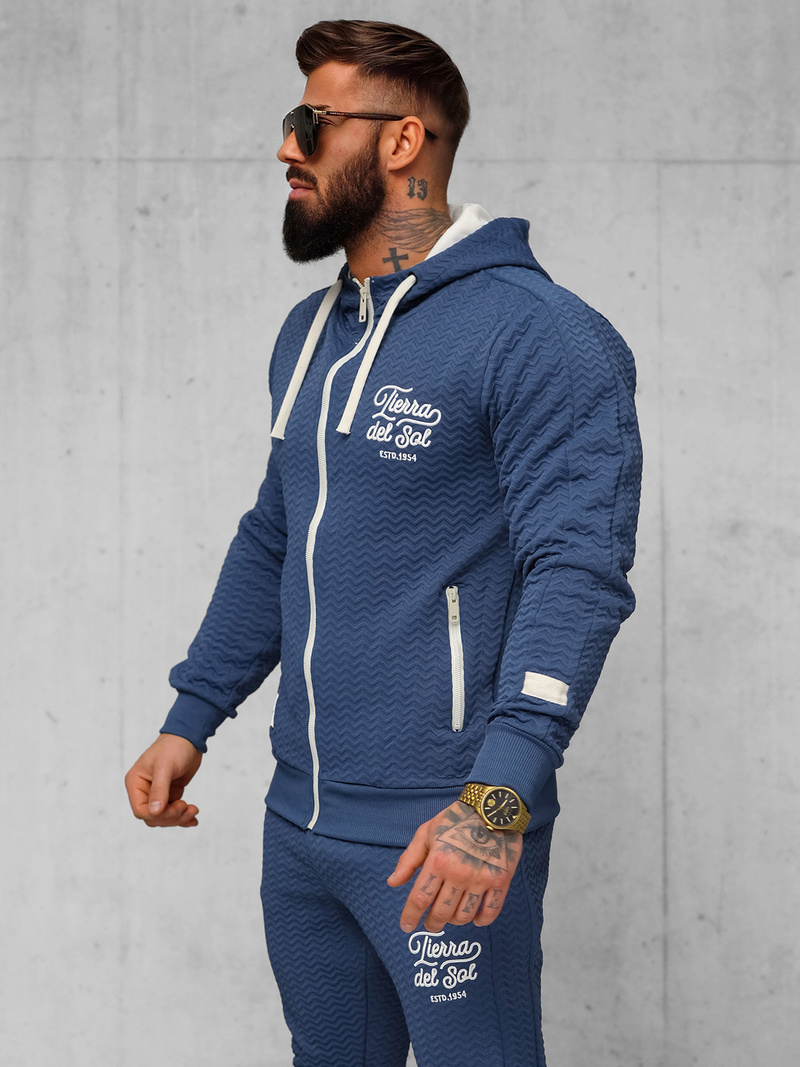 Férfi melegítő együttes indigó OZONEE O/FF5032AB