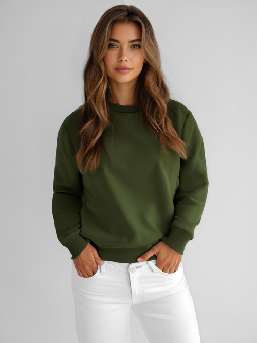 Női pulóver Khaki OZONEE JS/W01Z