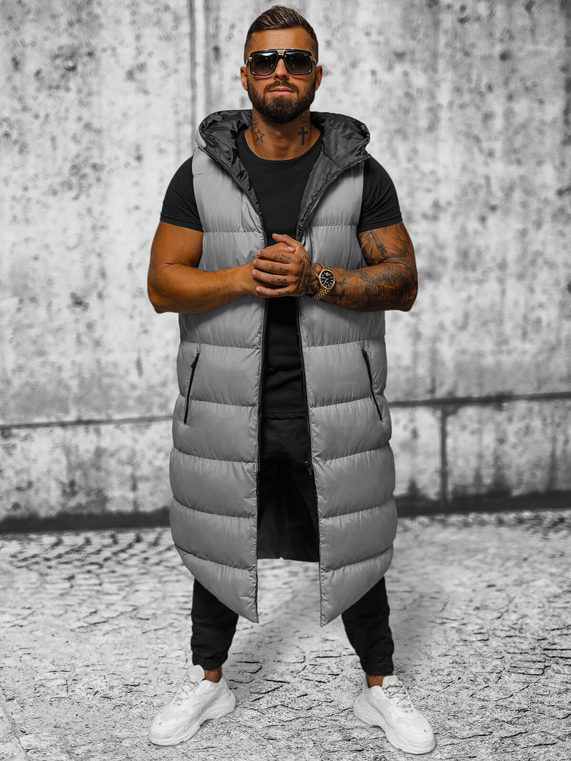 Férfi Mellény Szürke OZONEE O/M3203Z