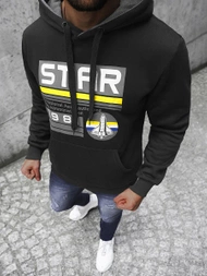 Férfi kapucnis pulóver Fekete OZONEE JS/Y10055