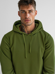Férfi kapucnis pulóver Khaki OZONEE JS/2009Z