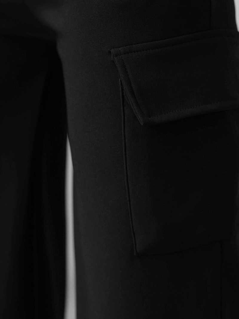 Női nadrágok fekete OZONEE JS/92K515/3