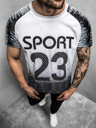 Férfi póló Fehér-Fekete OZONEE JS/KS2068Z