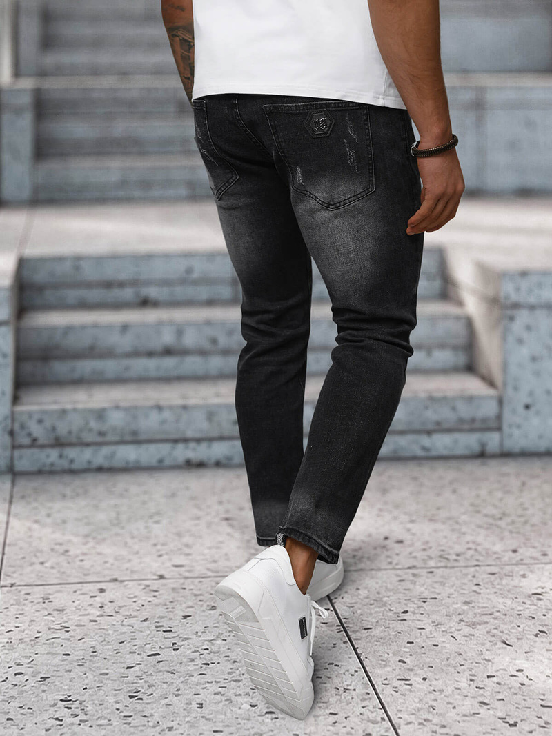 Férfi Farmer Nadrág Fekete OZONEE NB/MP0063/1N