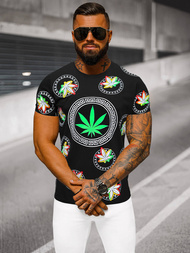 Férfi Póló Fekete OZONEE O/T135/3