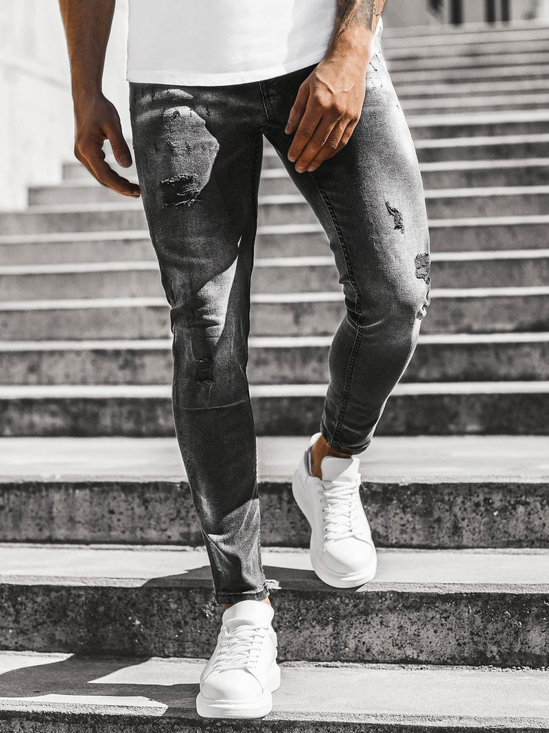 Férfi nadrág Fekete OZONEE G/1084