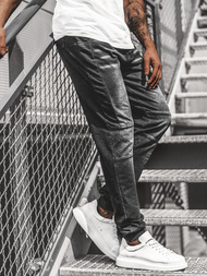 Férfi jogger farmer nadrág Fekete OZONEE JS/KK1021