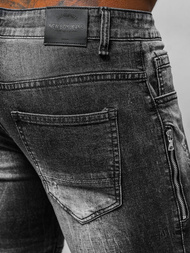 Férfi farmer nadrág Fekete OZONEE NB/MP007NZ