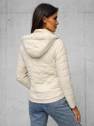 Női kabát ecru OZONEE JS/16M9239/62