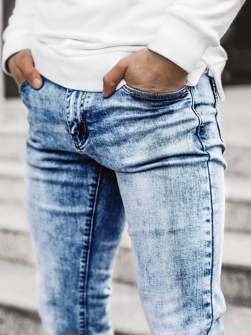 Férfi farmer nadrág kék OZONEEV/19241