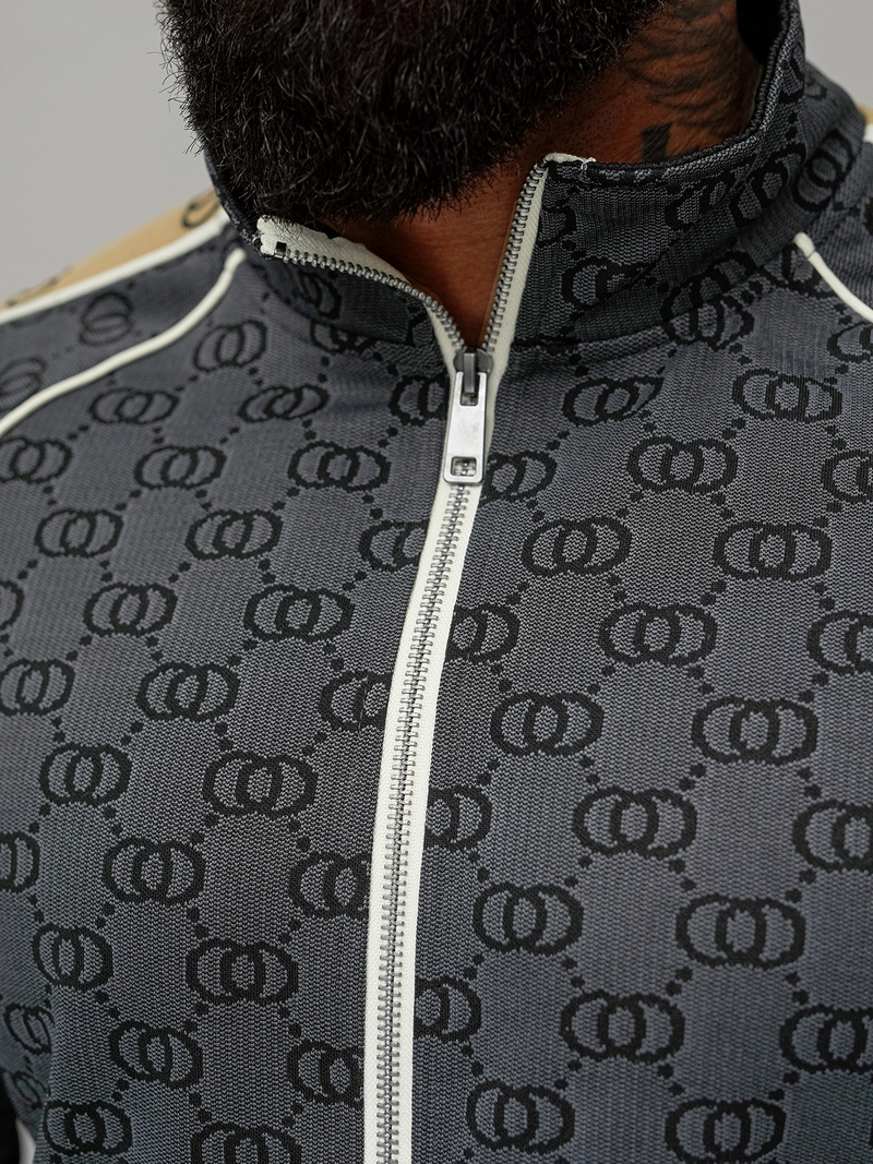 Férfi melegítő együttes fekete OZONEE O/FF5110AB