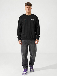 Férfi Melegítő Felső Fekete OZONEE JS/65B3917/3Z