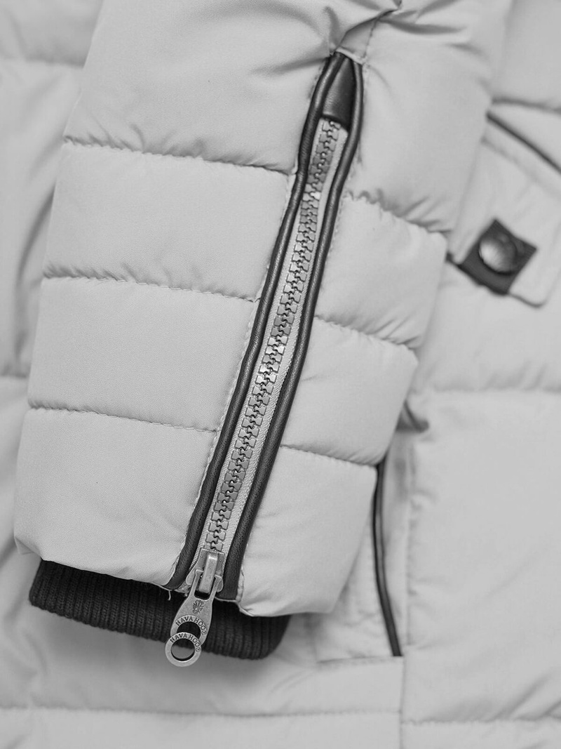 Női téli kabát szürke OZONEE O/W377