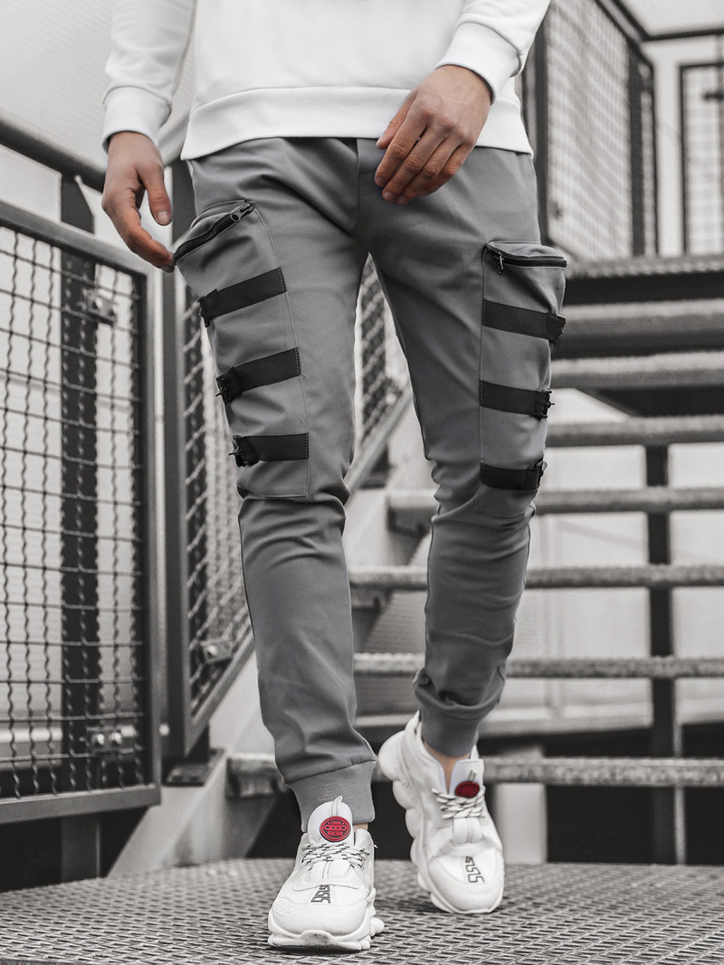 Férfi nadrág jogger Szürke OZONEE G/11132