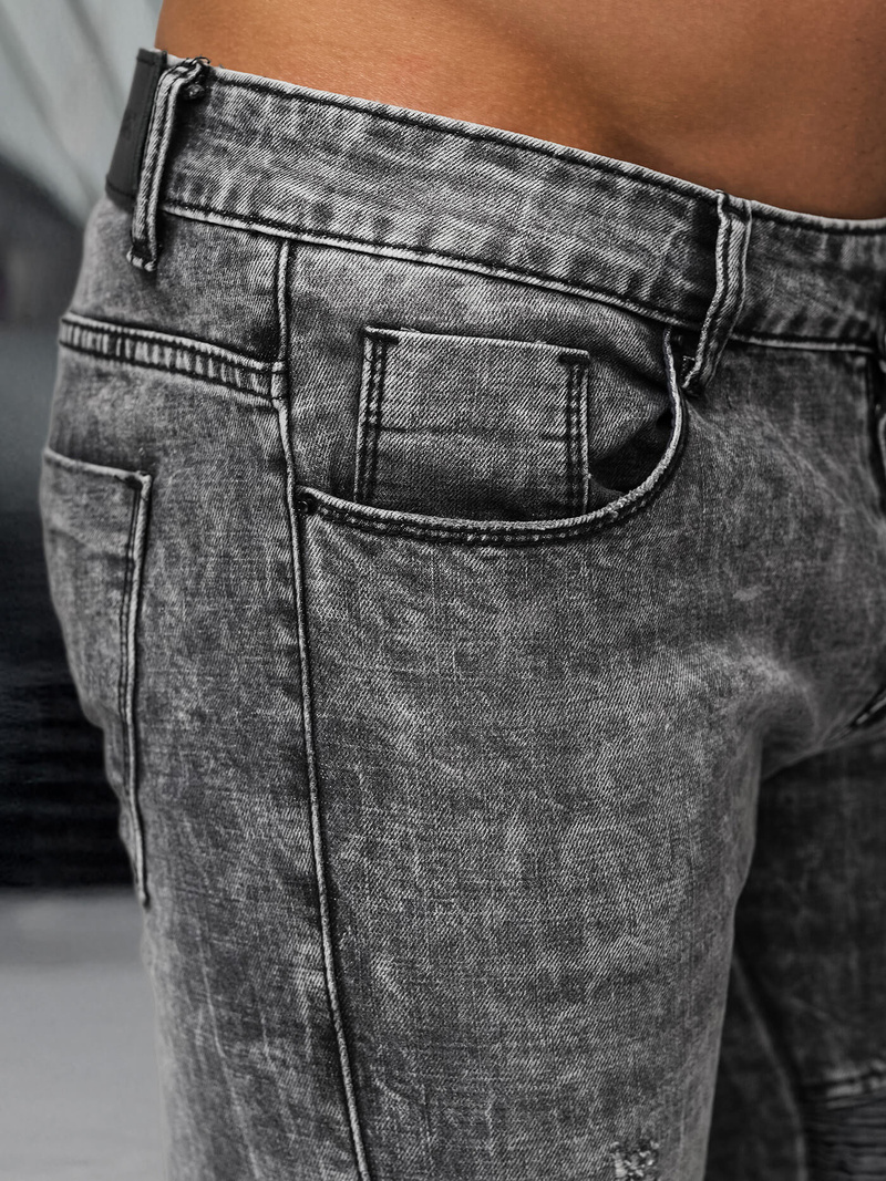 Férfi farmer nadrág fekete OZONEE NB/MP0069NZ