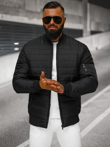 Férfi bomber dzseki fekete OZONEE JS/MY02Z