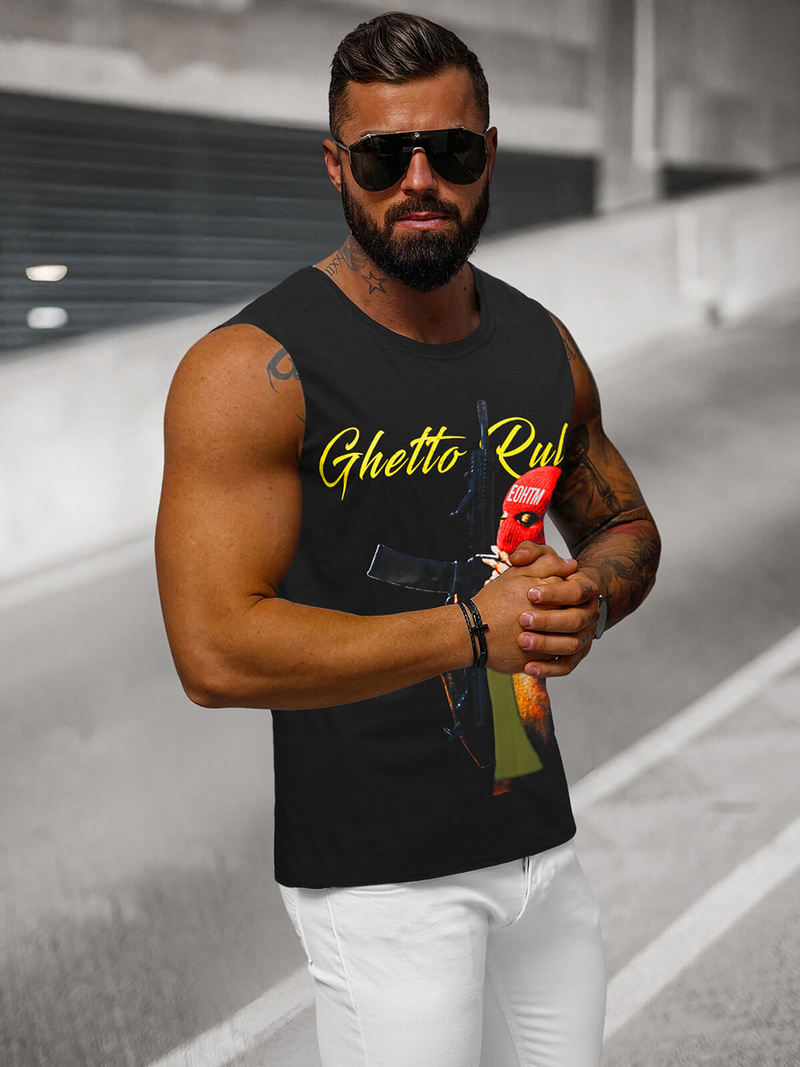 Férfi Atléta Fekete OZONEE O/T107/3