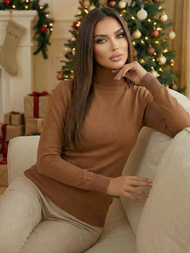 Női pulóver camel OZONEE JS/8009/7Z