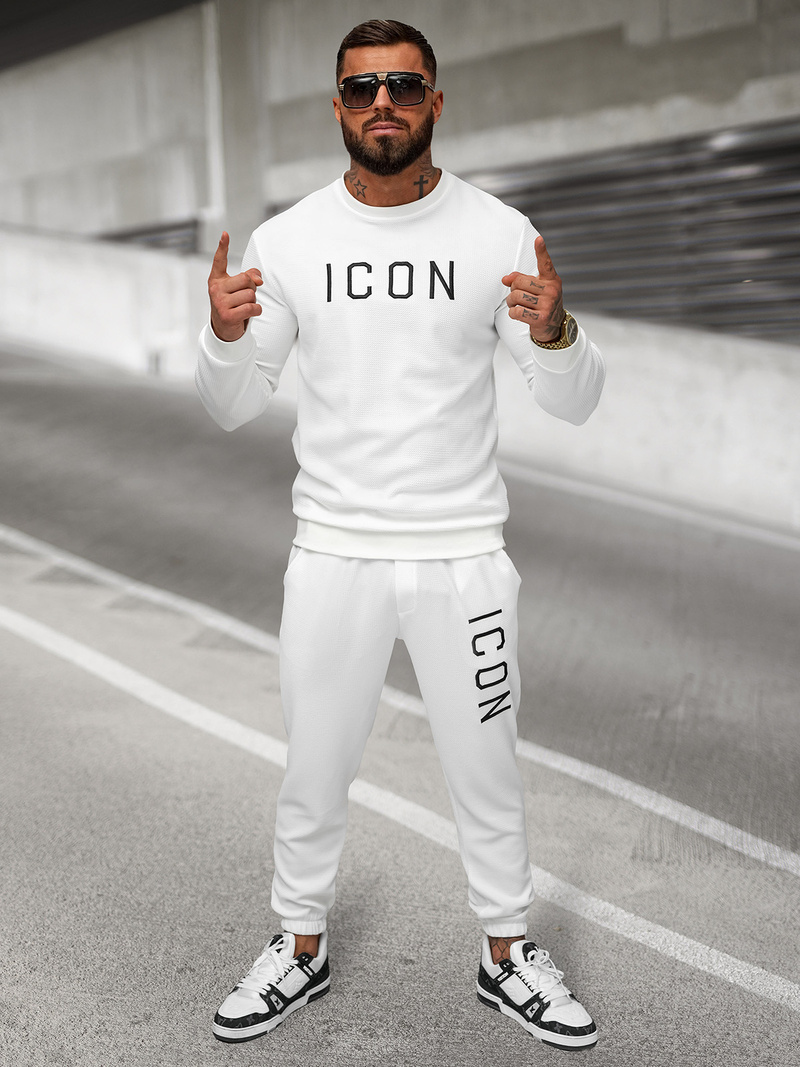 Férfi melegítő nadrág Fehér OZONEE O/D9125Z