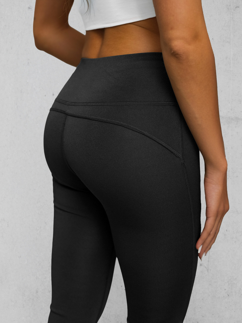 Női leggings széles lábakkal fekete OZONEE JS/17K570/3