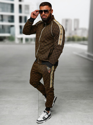 Férfi melegítő együttes sötét-bézs OZONEE O/FF5110AB