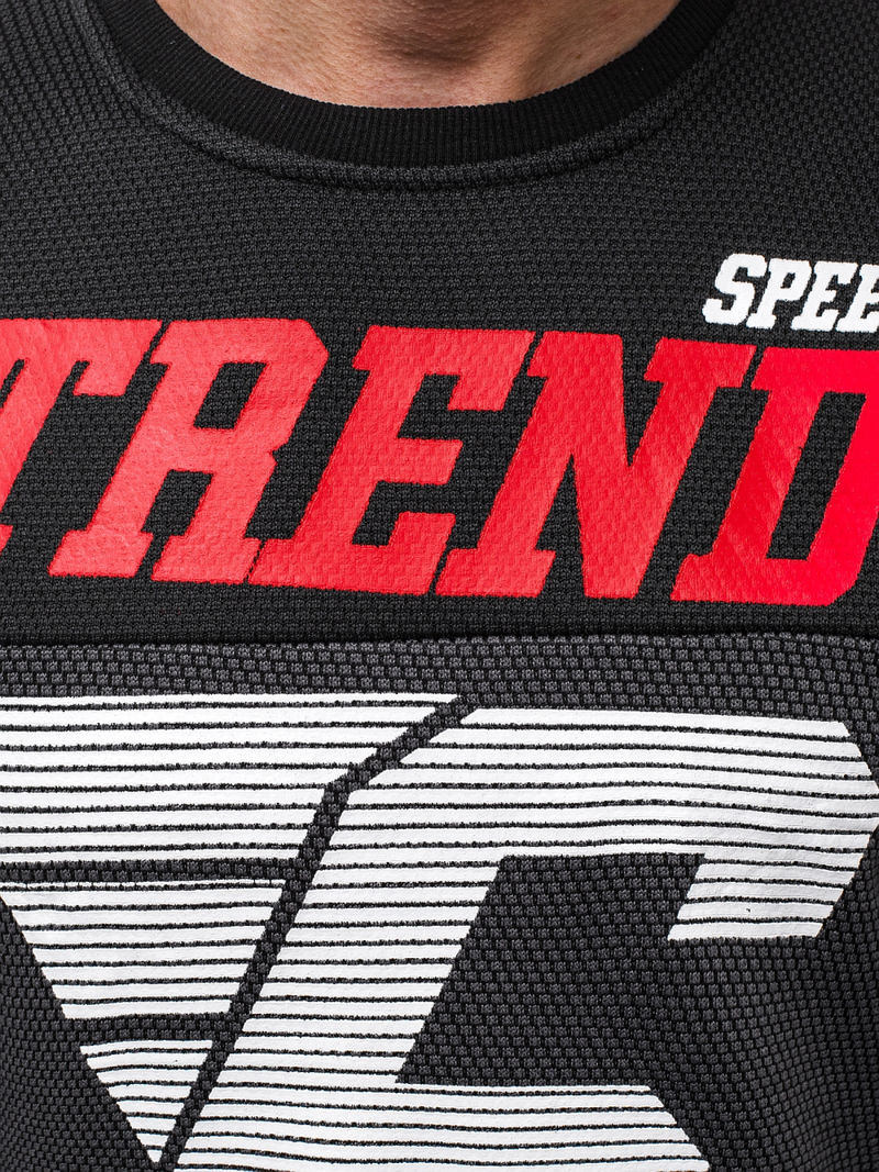 Férfi Melegítő Felső Grafit OZONEE JS/DD752Z