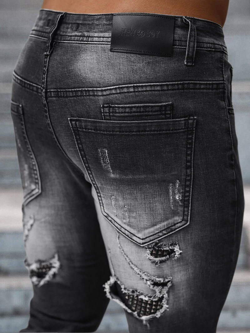 Férfi farmer nadrág fekete OZONEE NB/MP0152N