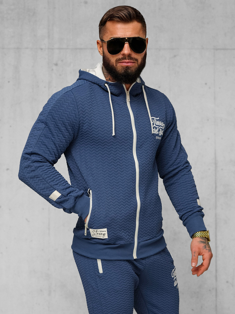 Férfi melegítő együttes indigó OZONEE O/FF5032AB