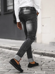 Férfi farmer nadrág fekete OZONEE NB/MP0126N