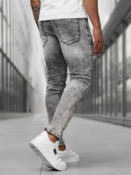 Férfi farmer nadrág grafit OZONEE NB/MP0163NZ