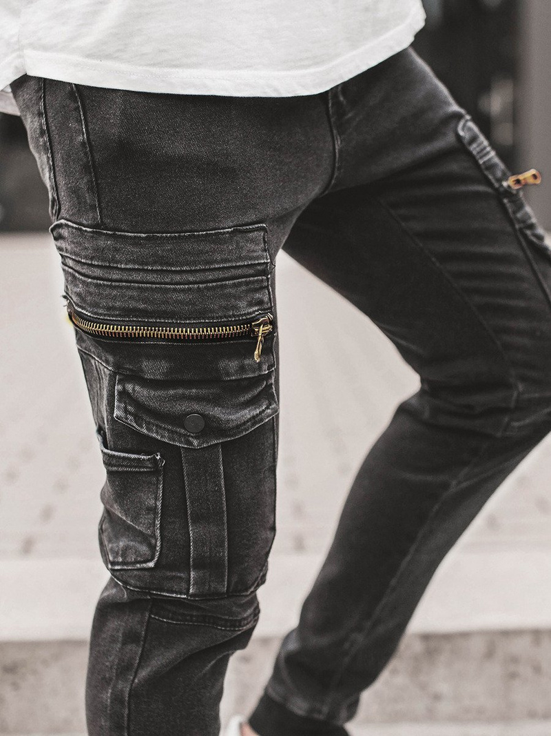 Férfi nadrág Fekete OZONEE G/1081