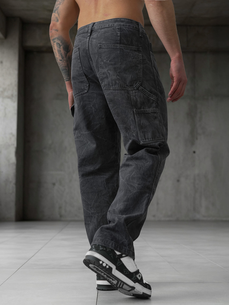 Férfi farmer nadrág grafit OZONEE O/KK2828/5