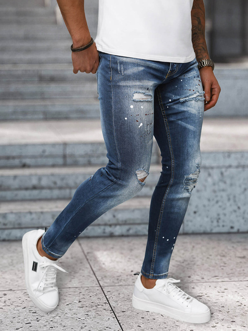 Férfi farmer nadrág sötét-kék OZONEE NB/MP0170BS