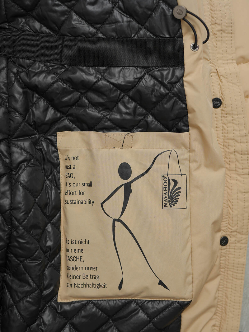 Női téli kabát bézs OZONEE O/W377