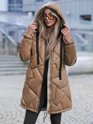 Női téli kabát camel OZONEE JS/5M3189/84Z