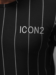 Férfi Póló Fekete OZONEE O/P1116