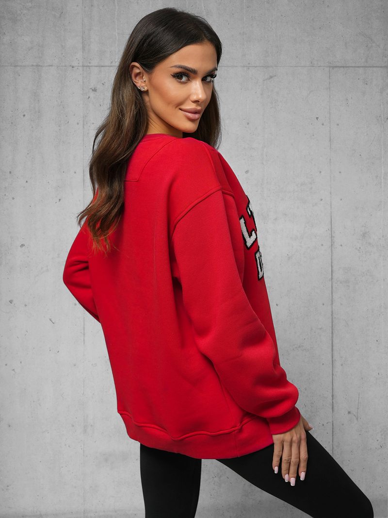 Pulóver Piros OZONEE O/SWE23055